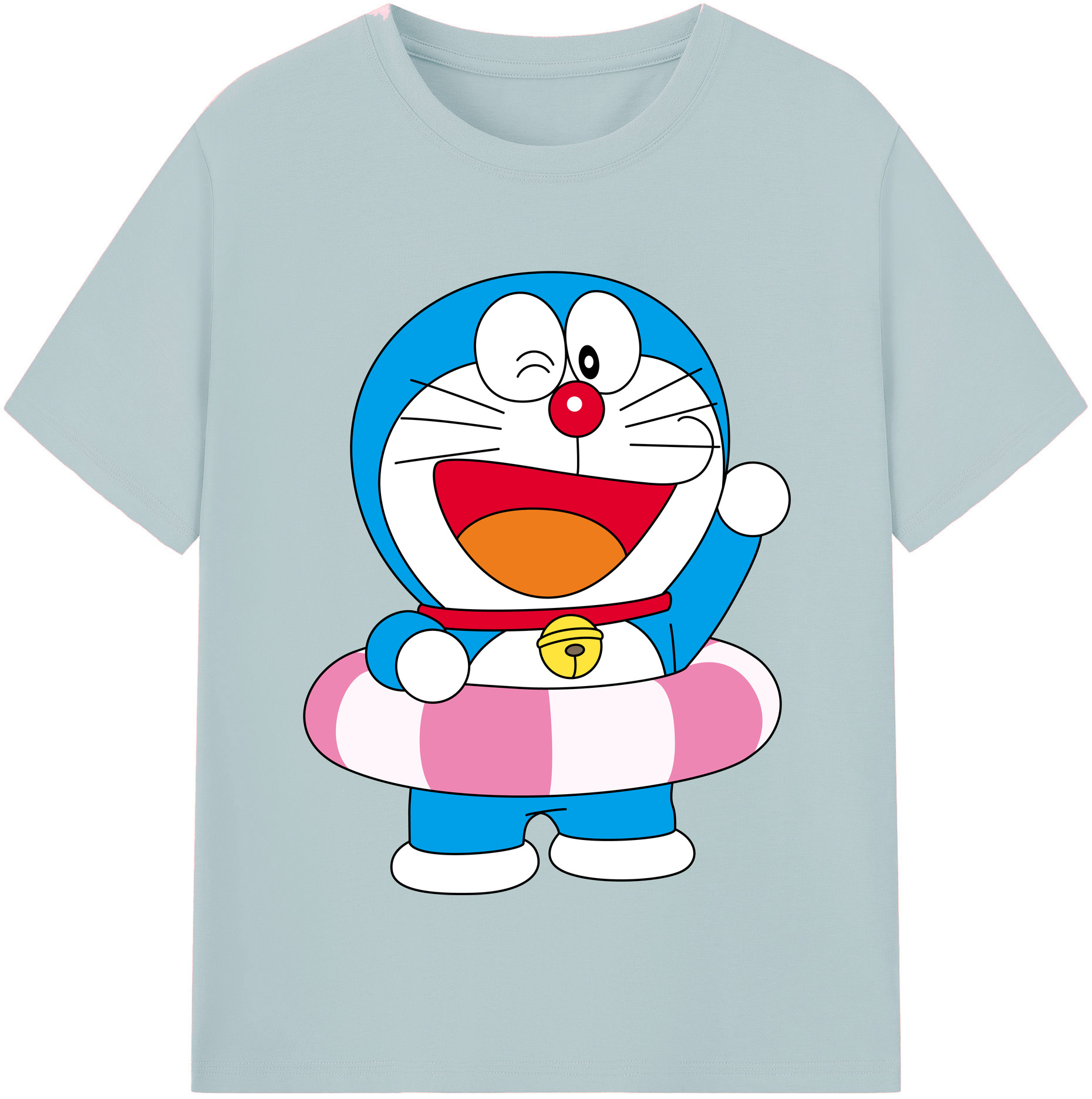 （画像用） ドラえもん Doraemon 綿100％半袖Tシャツ（フロントプリント）